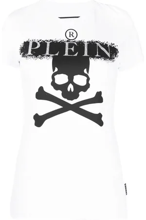 Philipp Plein Kortærmet T-shirt med dødningehoved
