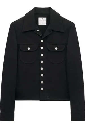 Courrèges Denimjakke med knaplukning