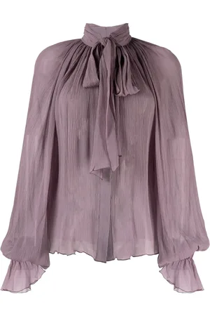 Atu Body Couture Silkebluse med sløjfe