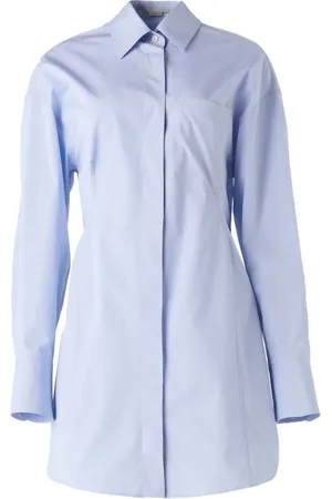 Stella McCartney Mellemlang poplin-skjortekjole