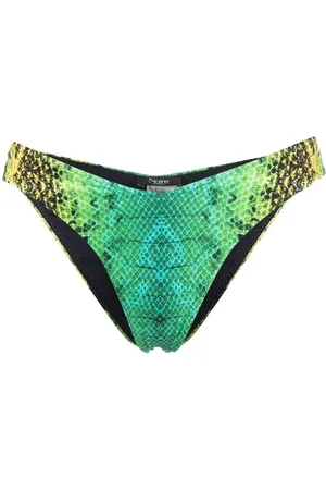 Noire Swimwear Bikinitrusser med slangeskindstryk