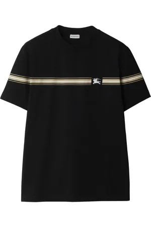 Burberry T-shirt med stribedetalje