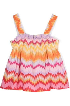 Missoni Top med zigzagmønster og firkantet hals