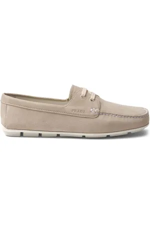 Prada Loafers i ruskind