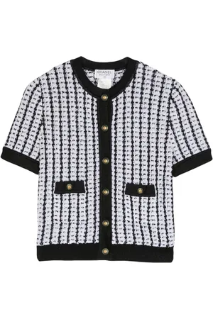 CHANEL Kortærmet cardigan i tweed fra 1997