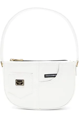Dolce & Gabbana Lakeret skuldertaske med logoplade