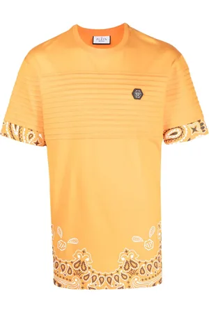 Philipp Plein Kortærmet T-shirt med bandana-tryk