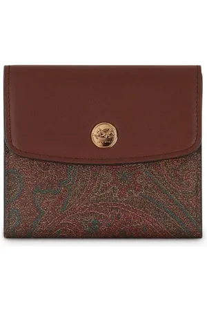 Etro Pung i paisley-jacquard med læder