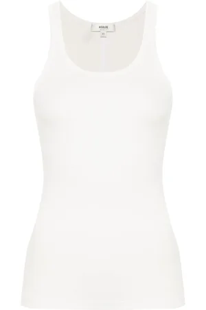 AGOLDE ærmeløs ribstrikket top