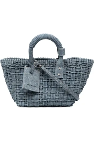 Balenciaga Bistro taske med denim-ryg