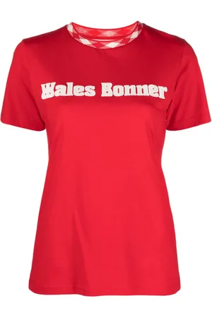 WALES BONNER Original T-shirt med logo-applikation