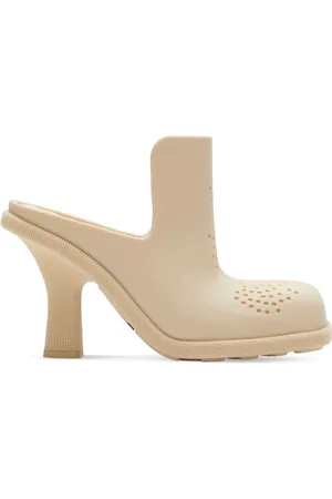 Burberry Equestrian Knight mules med firkantet tå
