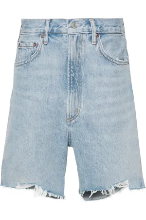 AGOLDE Stella denimshorts med slitageeffekt