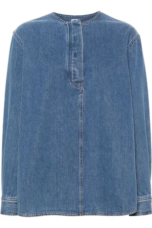 Totême Denimskjorte uden krave