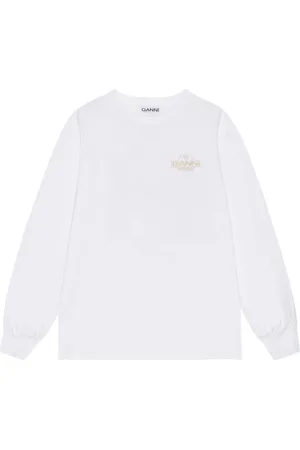 Ganni Sweatshirt med logotryk