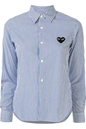Comme des Garçons Skjorte med striber og logo