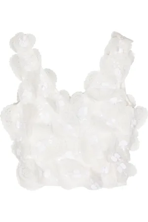 Cynthia Rowley Cropped top med hjerteapplikation