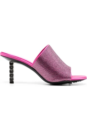 Givenchy G Cube 70mm mules med monogram og åben tå