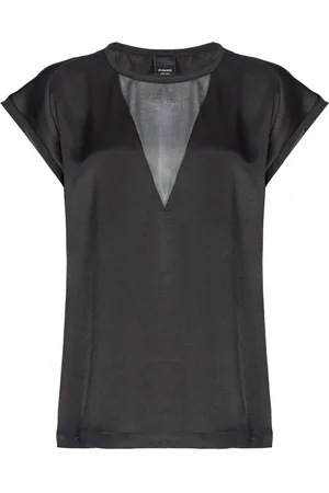 Pinko Satin-bluse med paneler