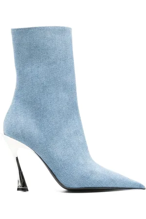 MUGLER 95mm ankelstøvler i denim