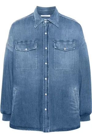 Alexander McQueen Denimjakke med sælbroderi