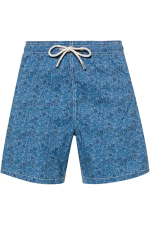 MC2 SAINT BARTH Badeshorts med blomstret tryk og logomærke