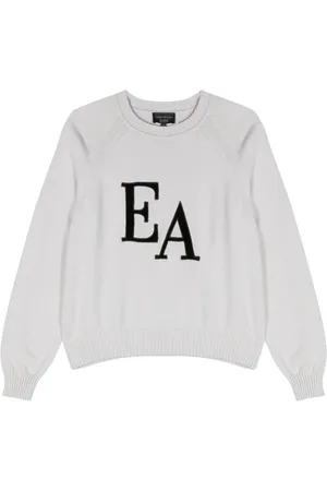 Emporio Armani Trøje med rund hals og logomærke