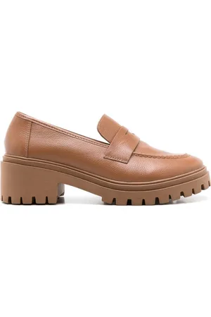 Blue Bird Loafers i læder med lav hæl