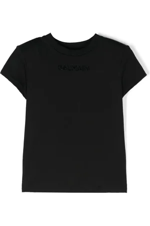 Balmain T-shirt med udsmykket logo