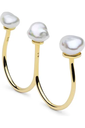 Autore Sophia fingerring i 9 karat guld med perle