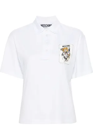 Moschino Polo-top med bamsetryk