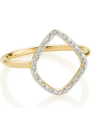 Monica Vinader GP Riva Hoop-diamantring med
