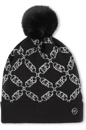 Michael Kors Hue med pompon og jacquard-logo