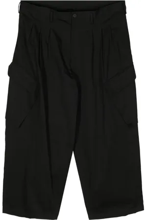 YOHJI YAMAMOTO Cropped cargo-bukser