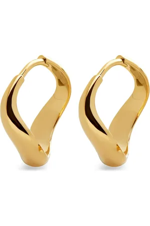 Monica Vinader Swirl hoops med poleret finish
