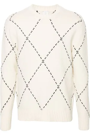 ELEVENTY Sweater med diamantmønster