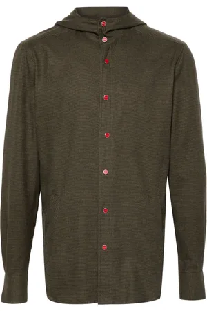 Kiton Hættetrøje med houndstooth-mønster