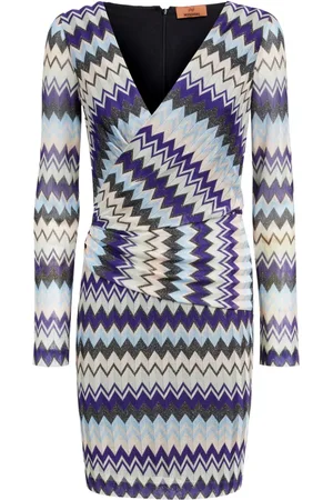 Missoni Kort kjole med zigzag-mønster