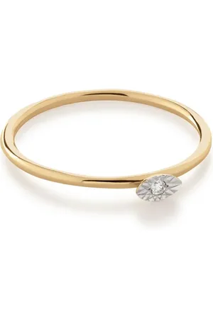 Monica Vinader Diamantring i 14 karat guld