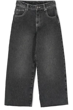 DOUUOD KIDS Jeans med broderet logo