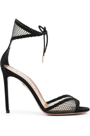 Aquazzura 95 mm sandaler med mesh-paneler
