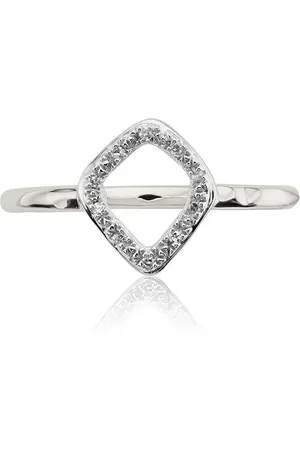 Monica Vinader Mini Riva Kite-ring med diamanter