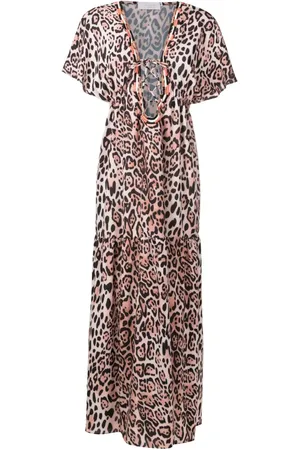 Brigitte Strandkjole med leopard-print
