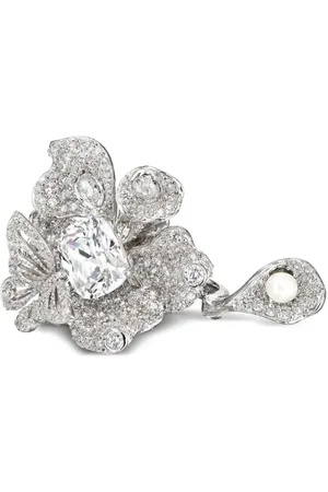 Anabela Chan Ring i 18 karat hvidguld med diamant og perle