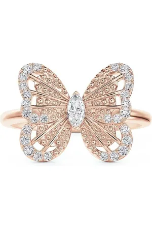 De Beers Portraits of Nature Butterfly diamantøreringe i 18 karat rosaguld