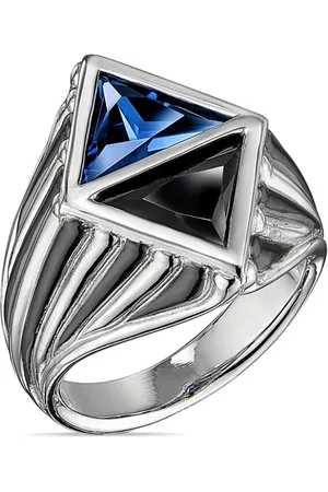 Anabela Chan Stjerne-signetring i 18 karat hvidguld med diamant