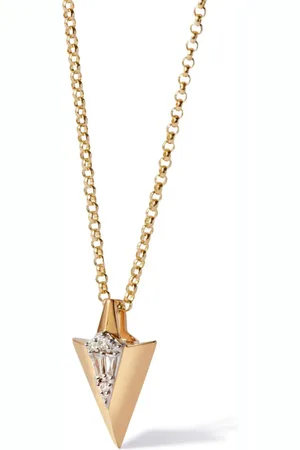 ANNOUSHKA Deco Arrow halskæde i 18 karat guld med diamanter