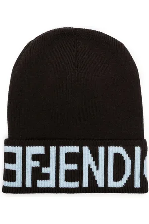 Fendi Hue med foldet kant og FF-motiv
