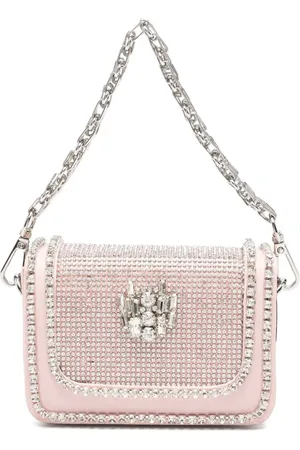 LOULOU Mini taske med krystaludsmykning
