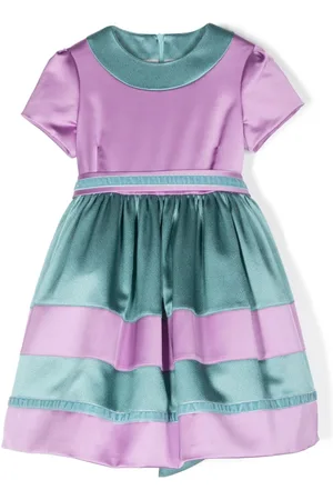 COLORICHIARI Kjole med colourblocking